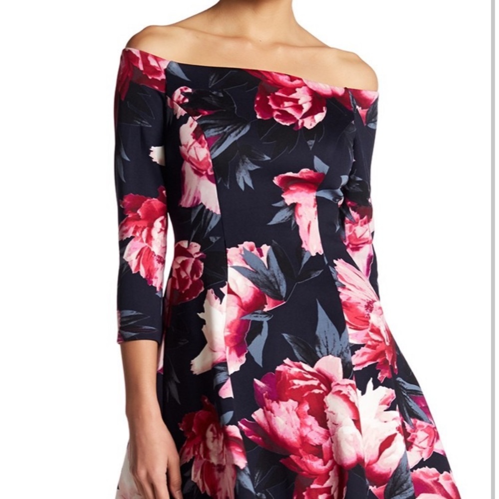 Vince Camuto off shoulder floral dress